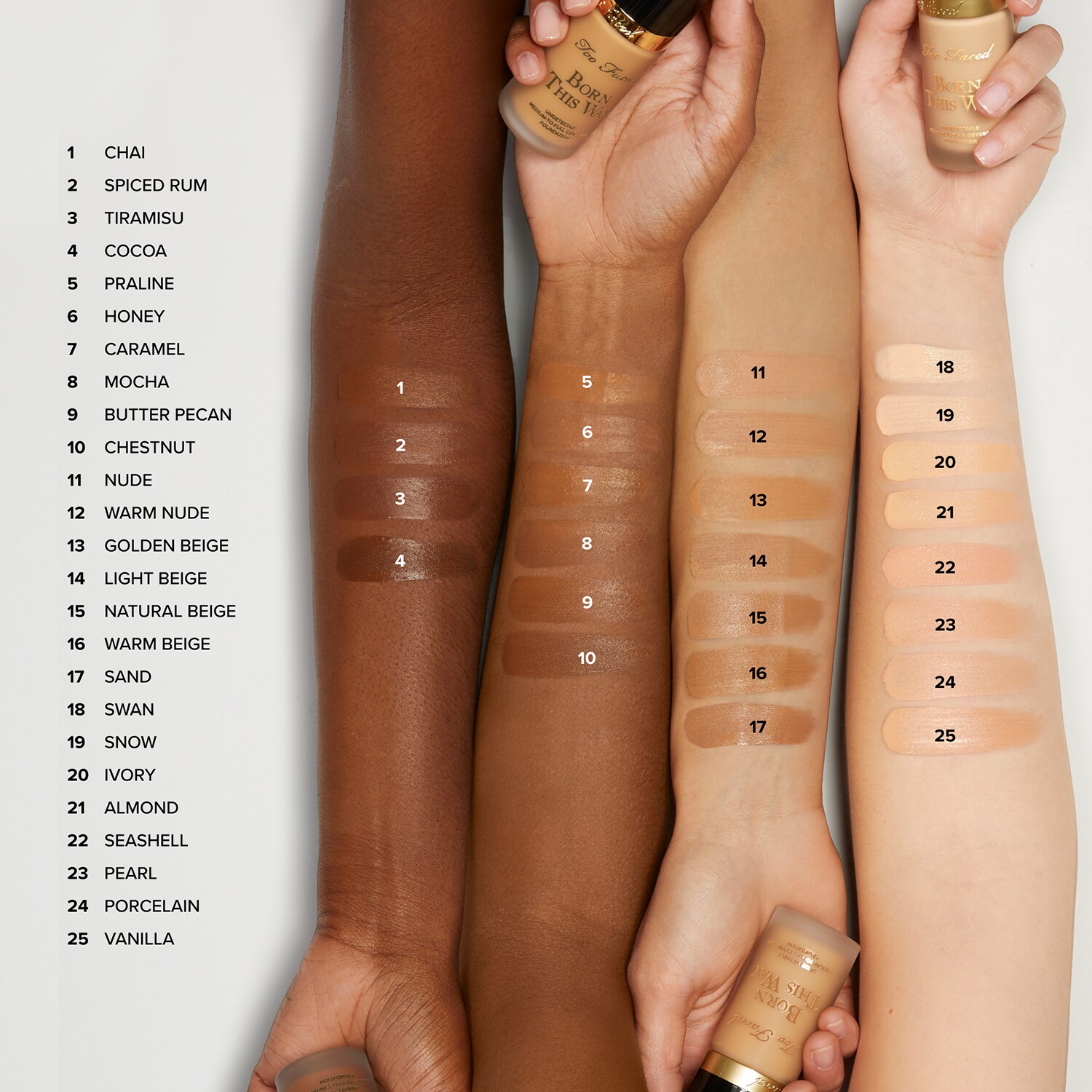 

Тональная основа Born This Way Natural Finish Foundation Too Faced, Nude (30 ml)