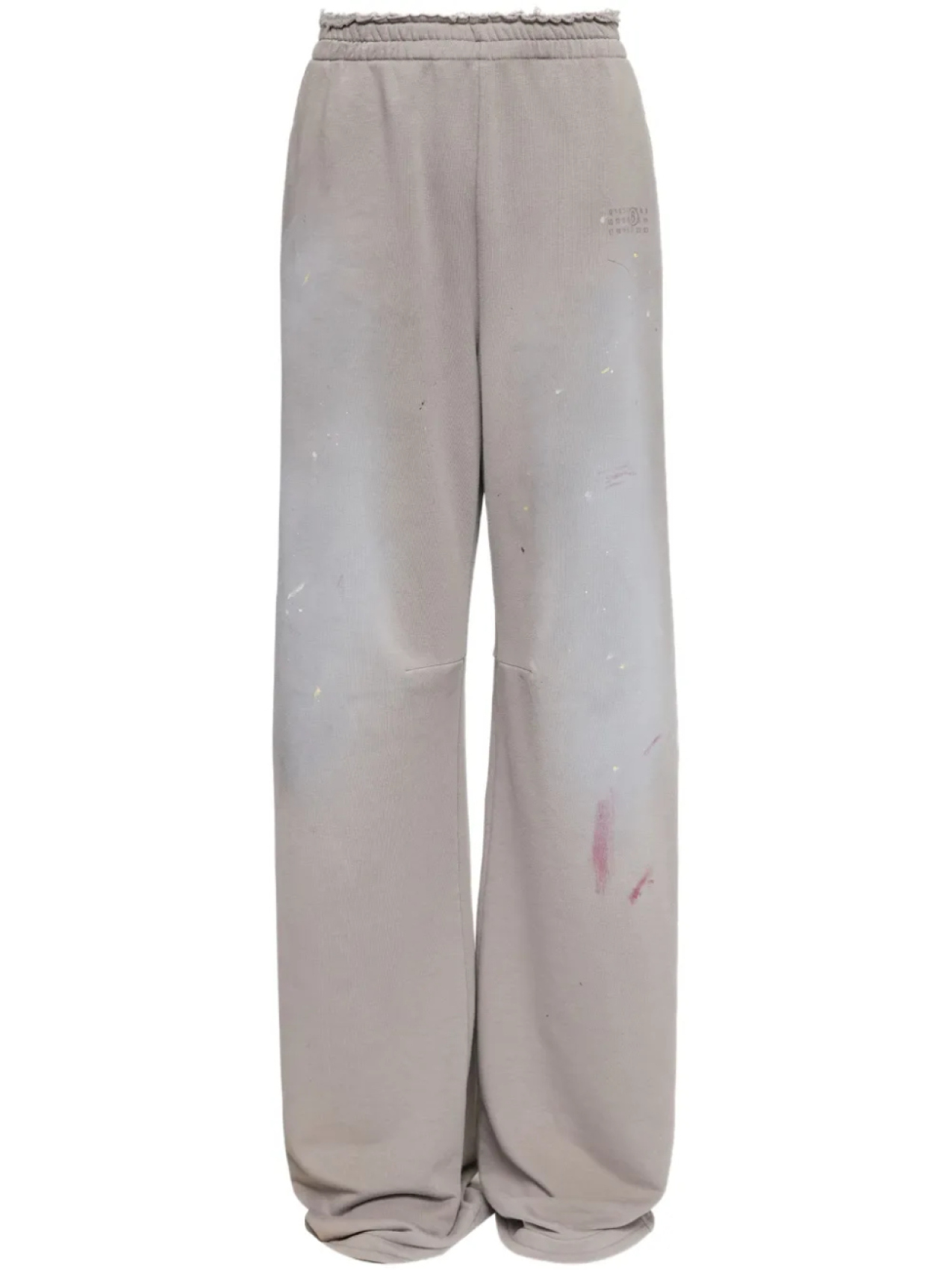 

Спортивные брюки с эффектом разбрызганной краски MM6 Maison Margiela, нейтральный