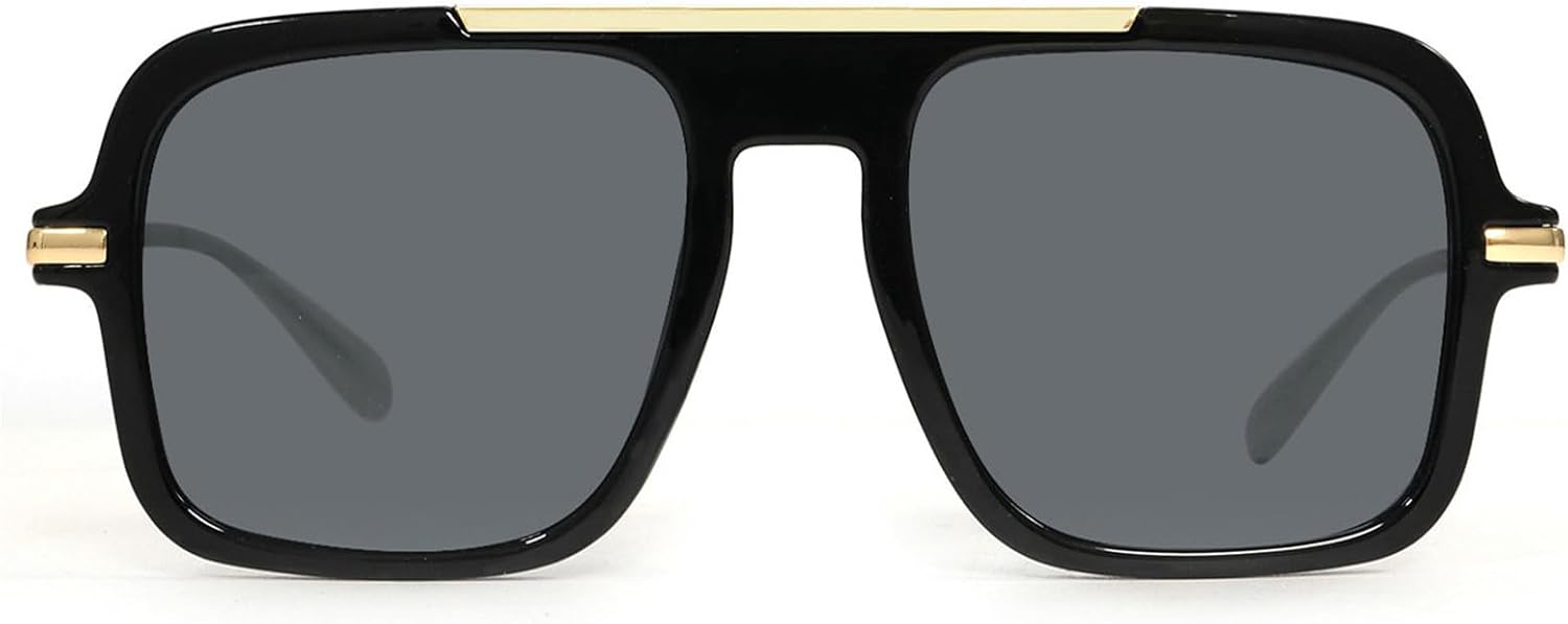 

Солнцезащитные очки Helena Retro Square для женщин и мужчин, винтажные, увеличенного размера, в стиле «пилотские», солнцезащитные очки-щитки 70-х, 80-х, 90-х годов, защита от ультрафиолета UV400, C1