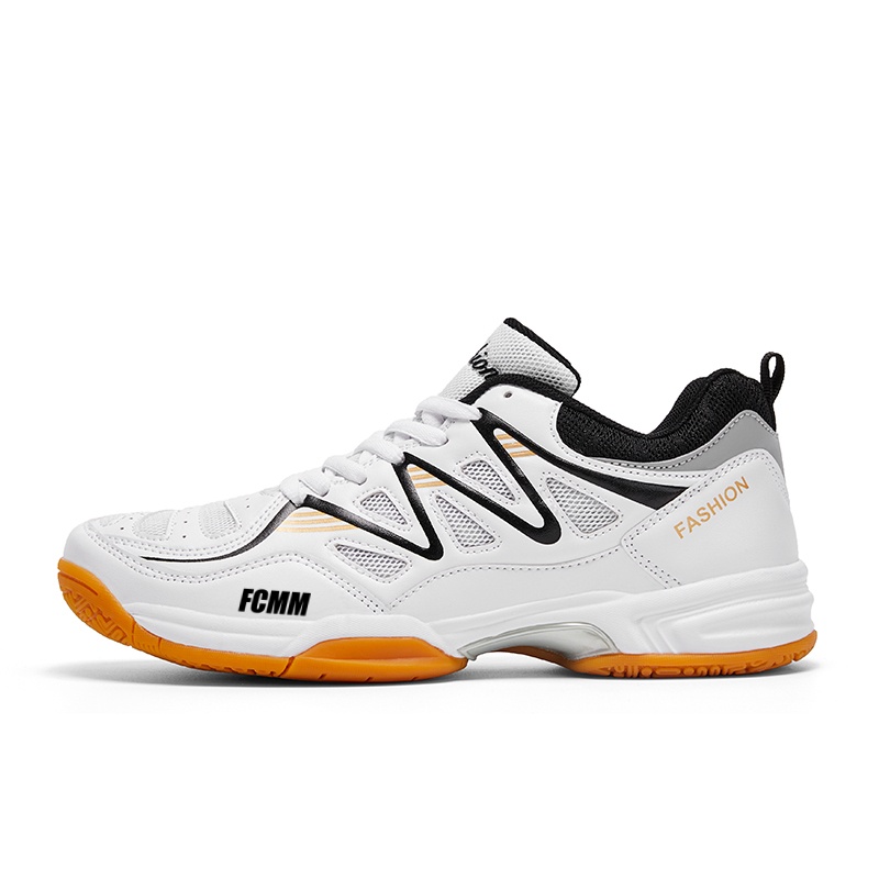 

Детские кроссовки с низким верхом, противоскользящие, упругие и дышащие FCMM, белый/черный