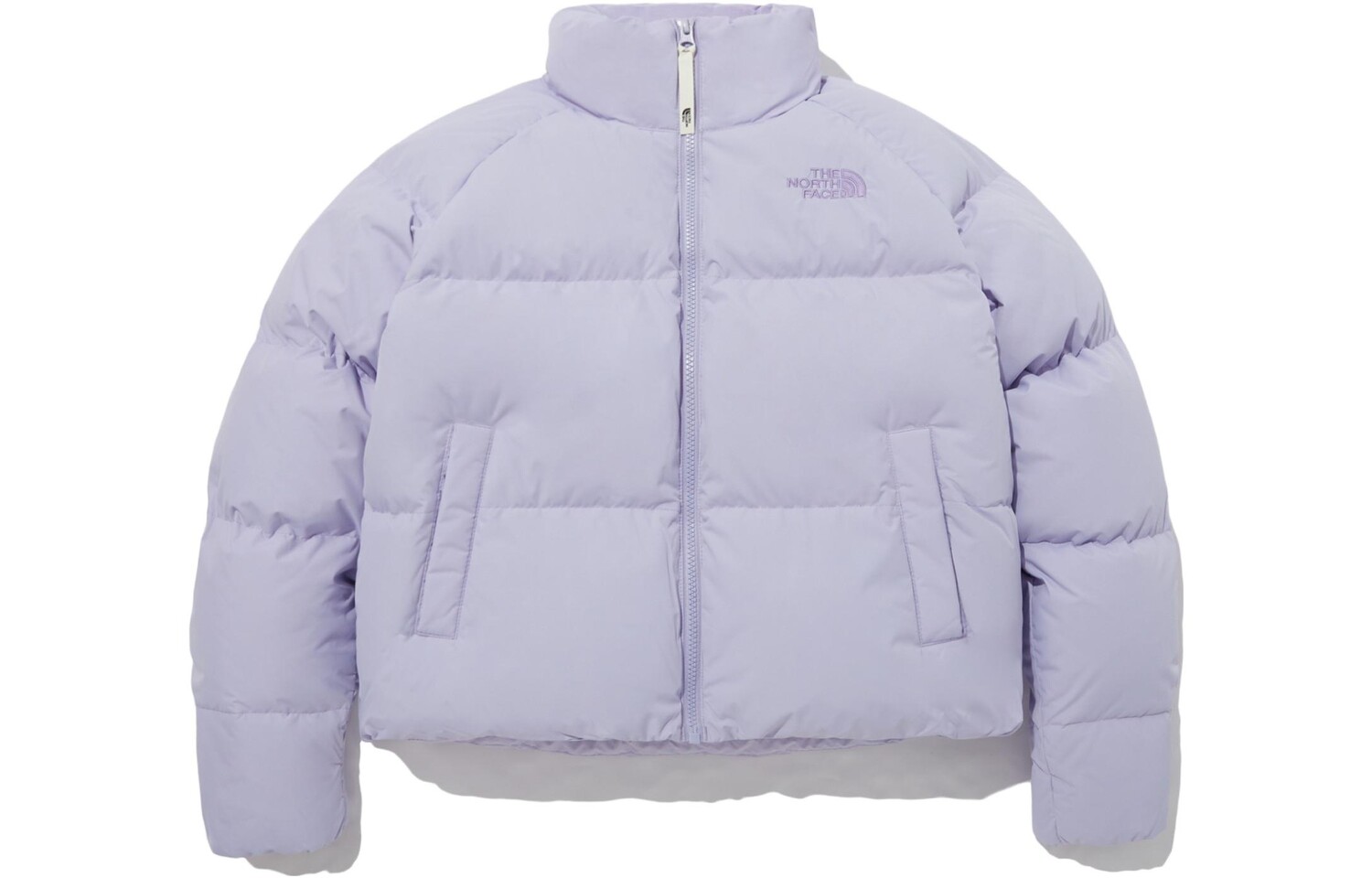 

Пуховик женский фиолетовый The North Face