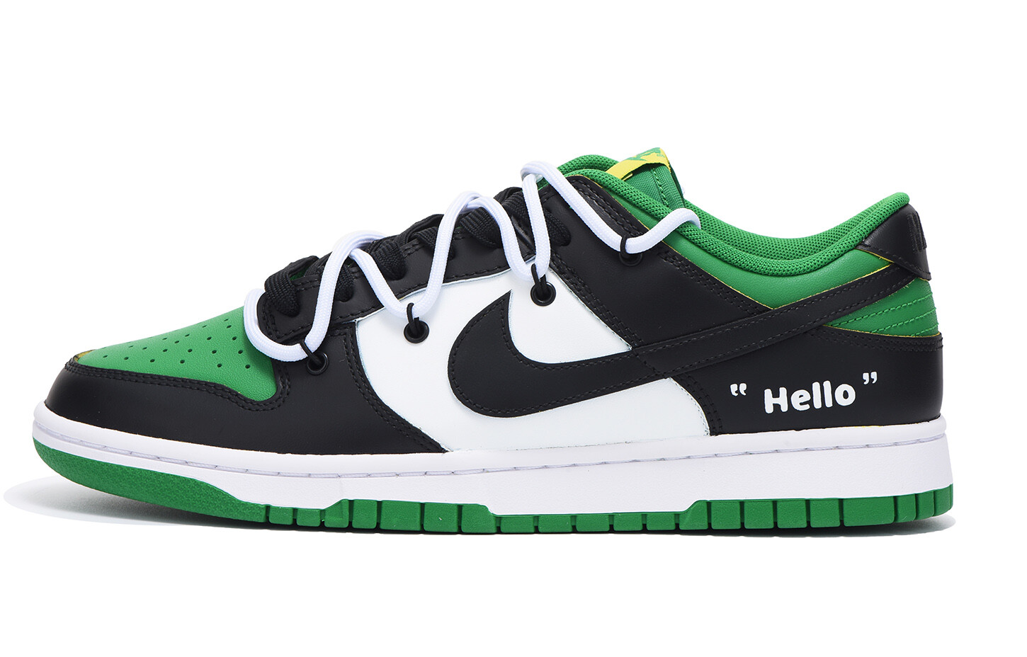 

Кроссовки Nike Dunk Skateboard Shoes Men Low-Top Black/Green