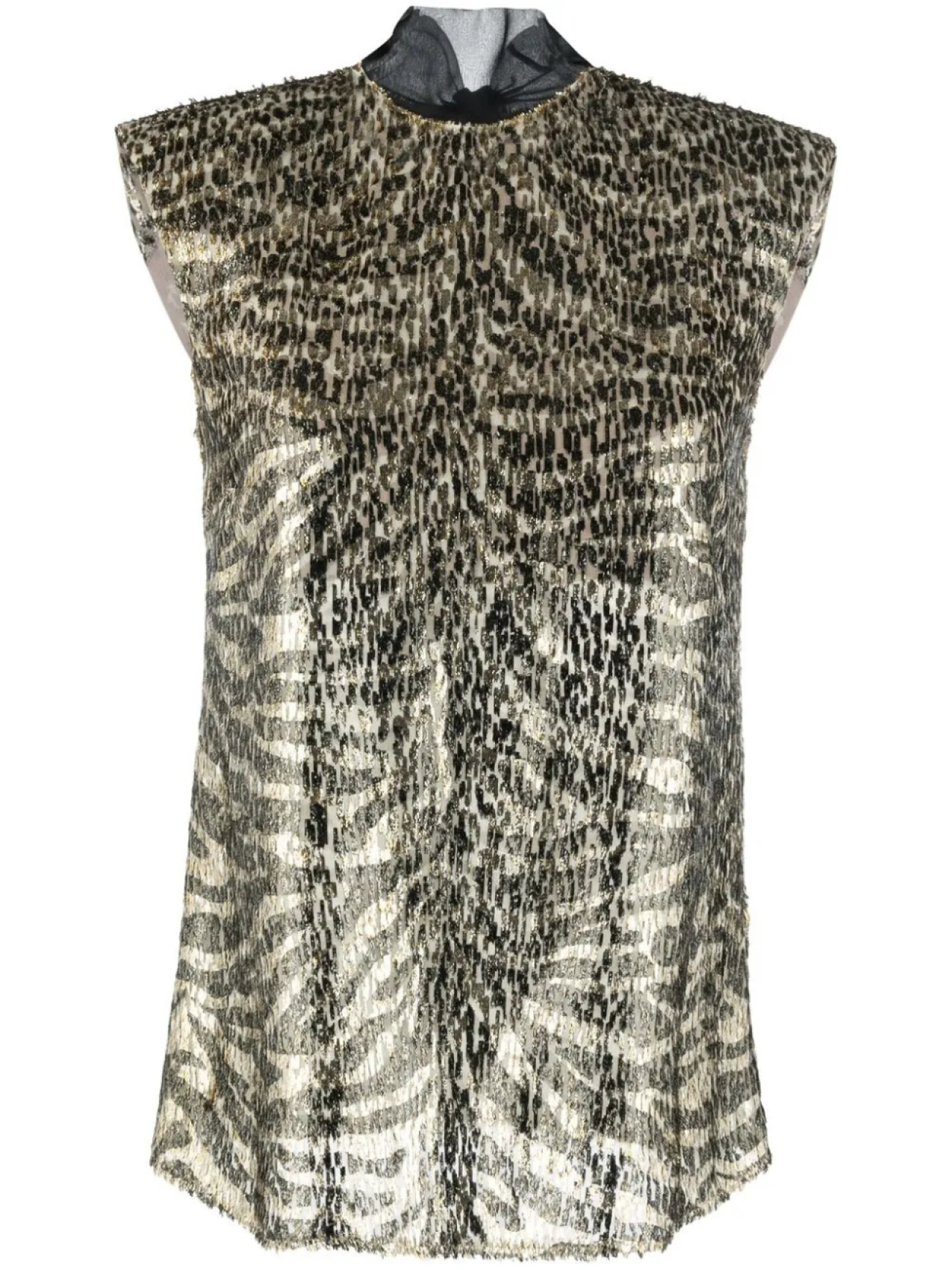 

Roberto Cavalli блузка с эффектом металлик, нейтральный