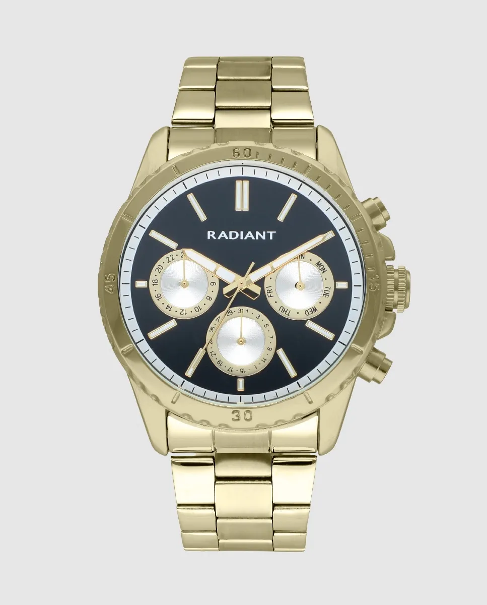 

Мужские часы Tech RA640704 из стали и золотого ремешка Radiant