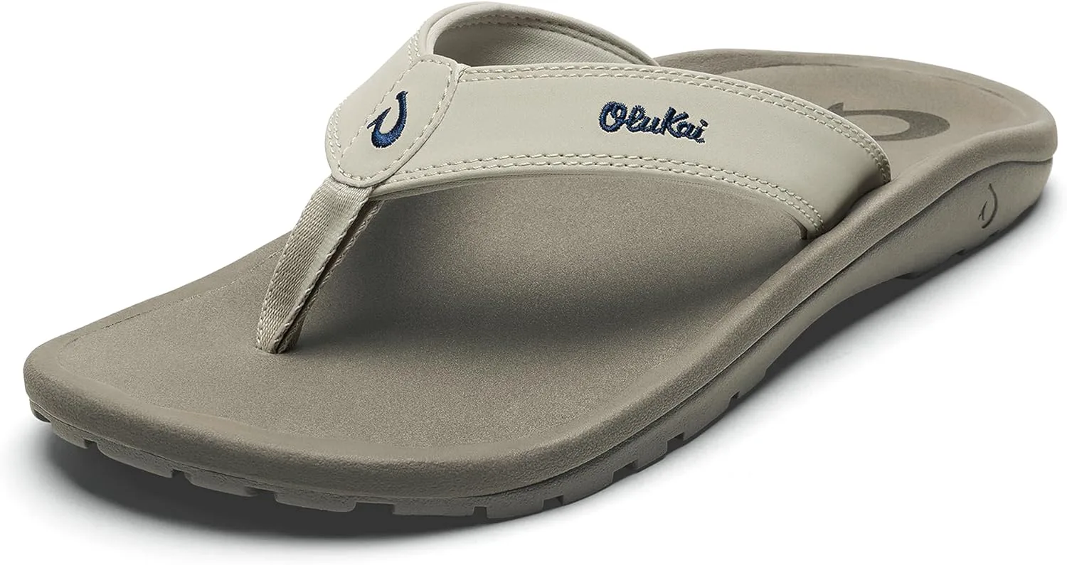 Мужские пляжные сандалии OLUKAI Ohana, водонепроницаемые шлепанцы, поддержка свода стопы и комфортная посадка, легкие и прочные, улучшенное сцепление и устойчивость