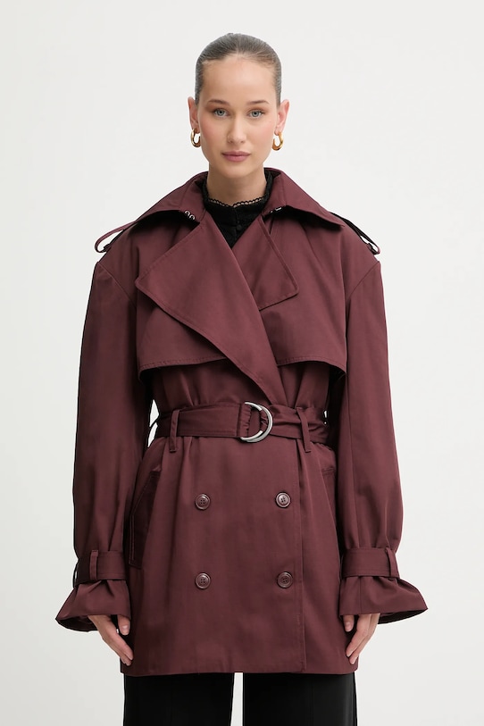 

Тренч Bardot, бордовый