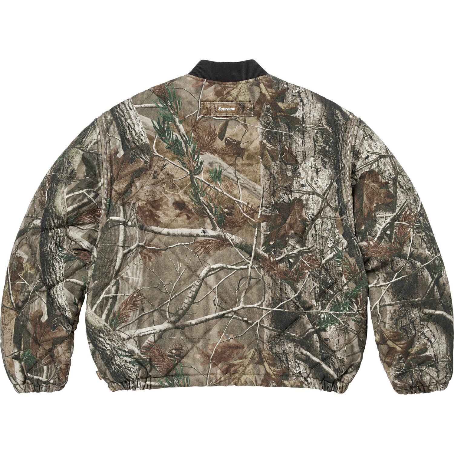 Supreme Куртка-бомбер стёганая с отстёгивающимися рукавами унисекс, Khaki Camouflage/Realtree® AP Camo — фото 2