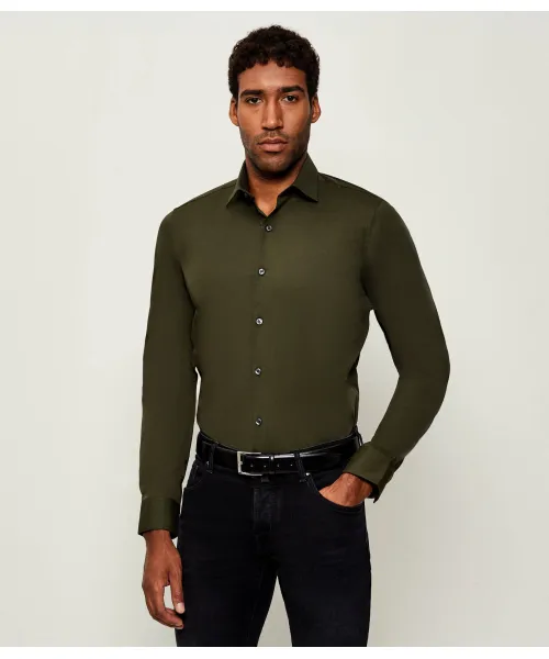 

Рубашка Slim fit Calvin Klein, зеленый