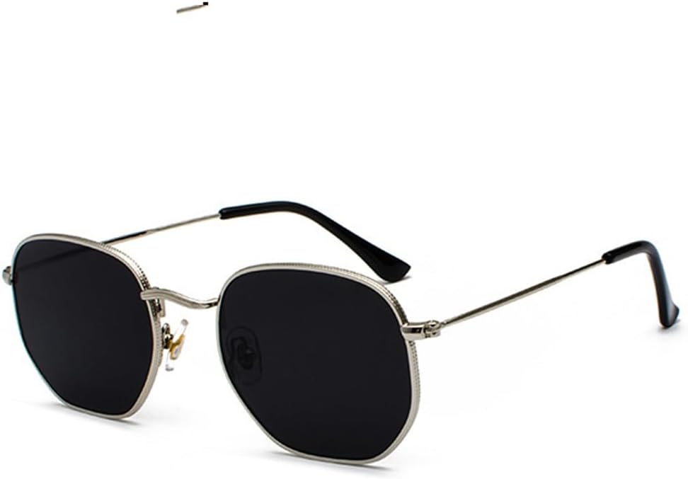 

Защитные солнцезащитные очки для мужчин и женщин | Маленькая металлическая оправа с градиентным цветом | для вождения и занятий спортом на открытом воздухе generic, Silver-black Gray