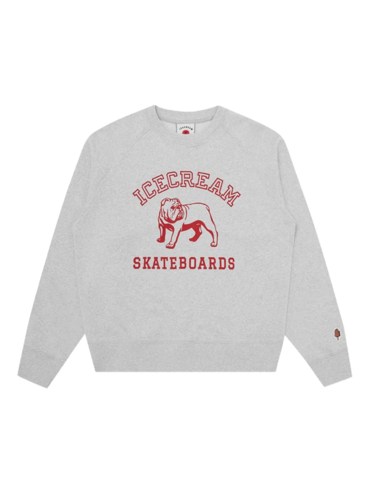 

Толстовка с логотипом Skateboards ICECREAM, серый
