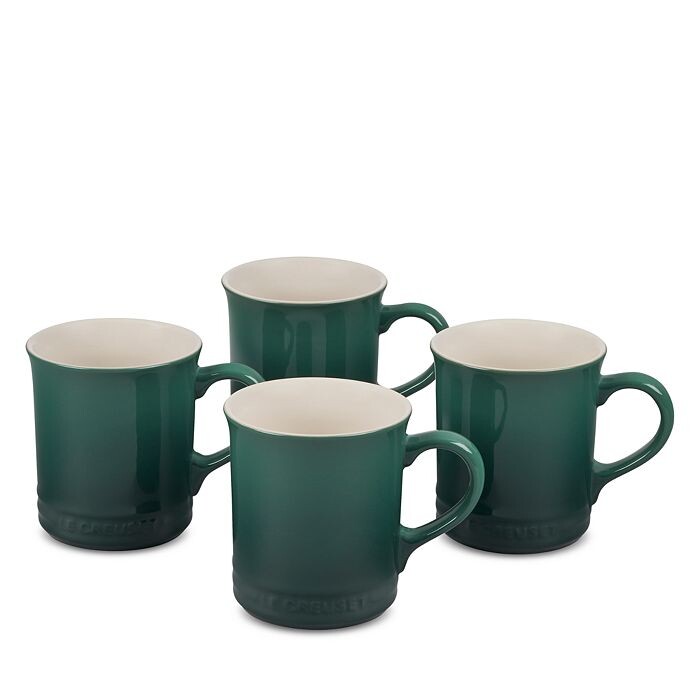 

Керамические кружки Le Creuset, набор из 4 шт, зеленый