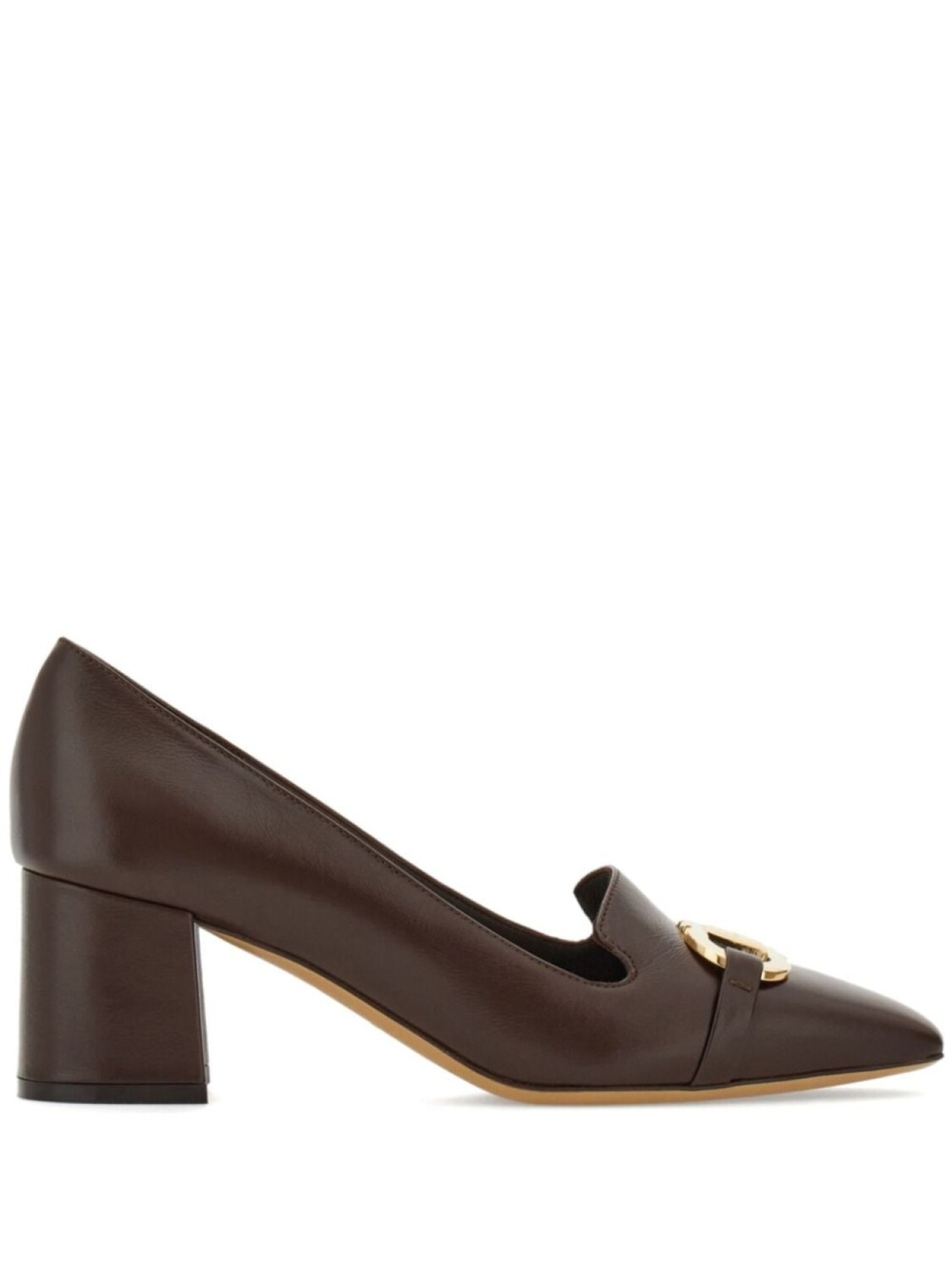 

60-мм туфли с пластиной Ганчини Ferragamo, коричневый