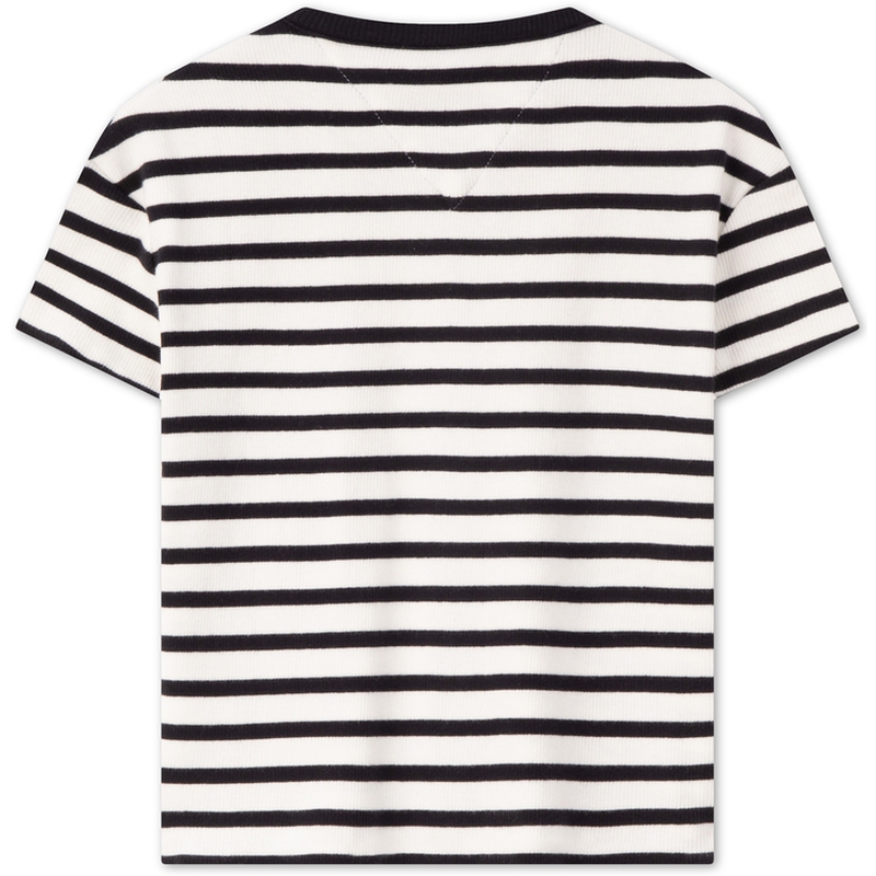 Tommy Hilfiger Футболка в черно-белую полоску для детей 3-7 лет — фото 4
