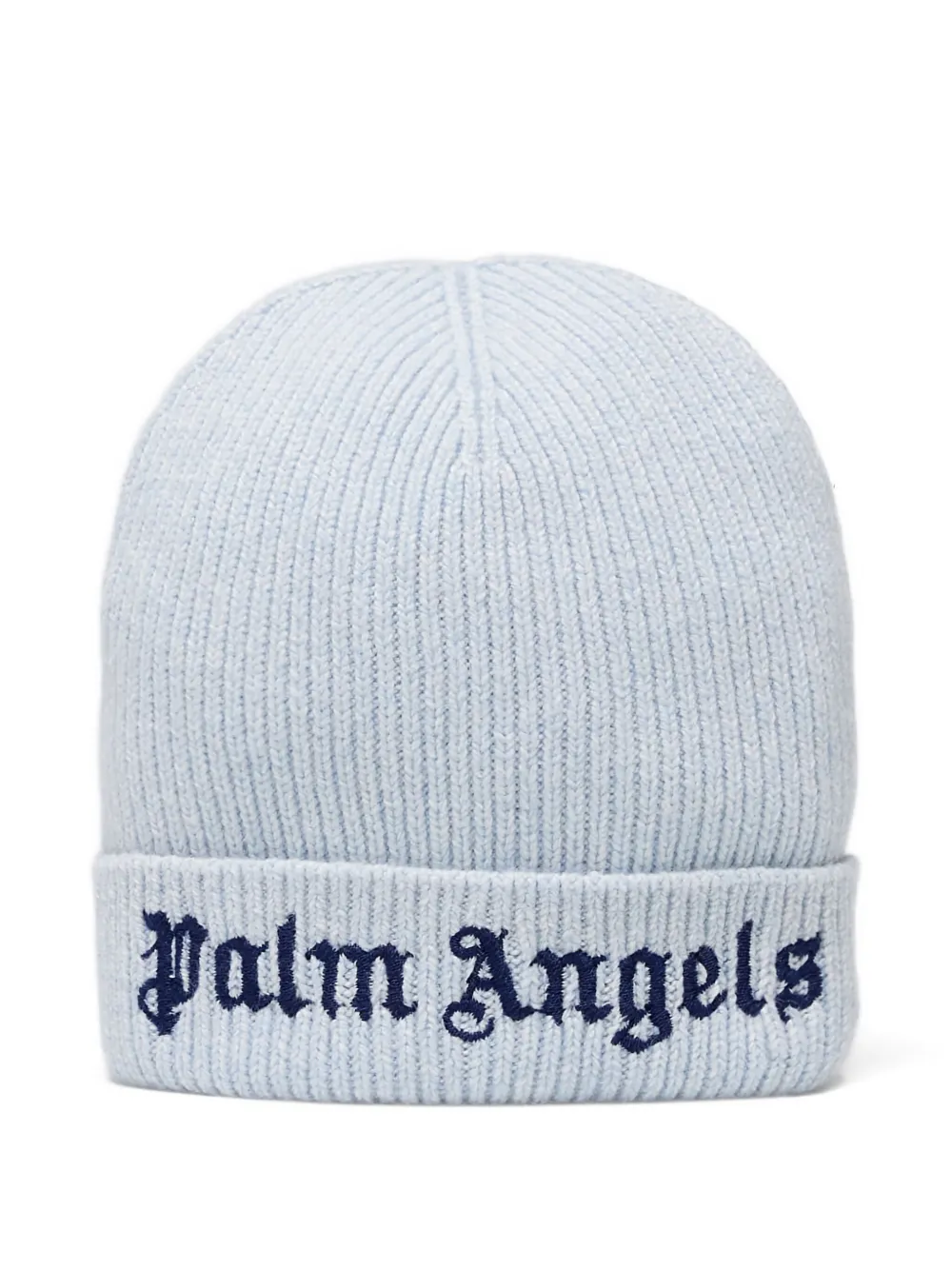

Шапка бини с вышитым логотипом Palm Angels Kids, синий