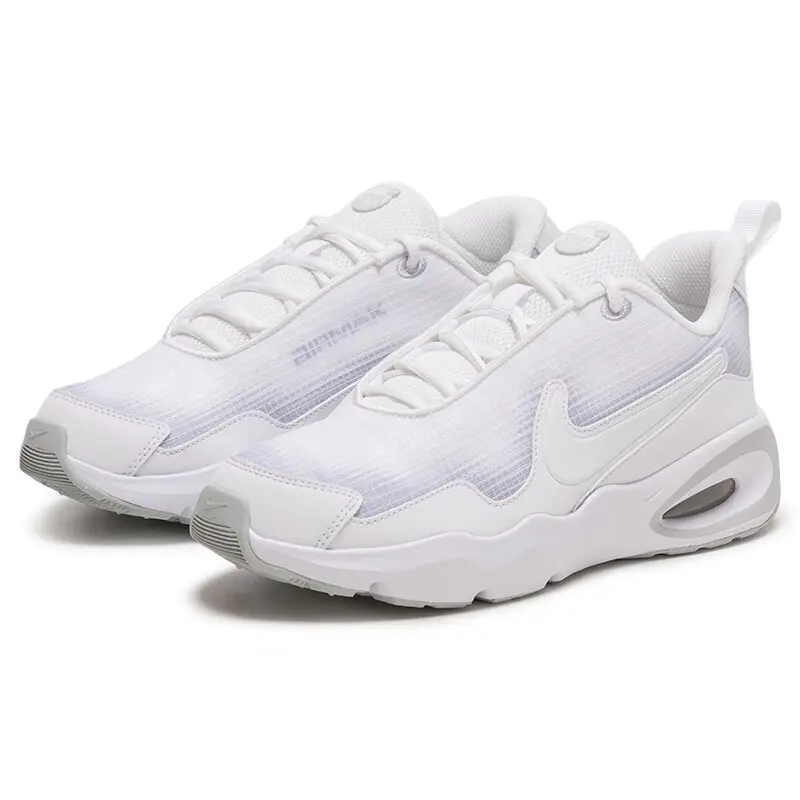 Nike Air Max Nova устойчивые к истиранию низкие детские повседневные кроссовки white — фото 4