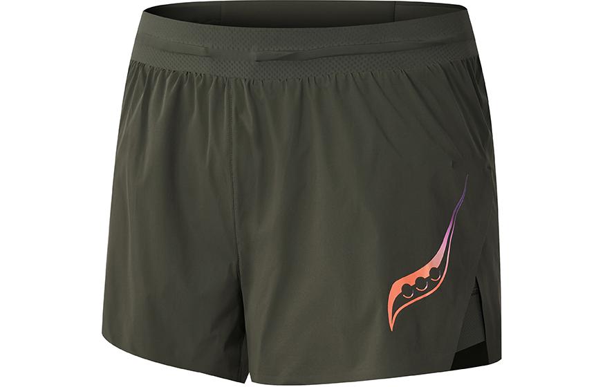 

Повседневные шорты мужские выцветшие жёлто-зелёные Saucony