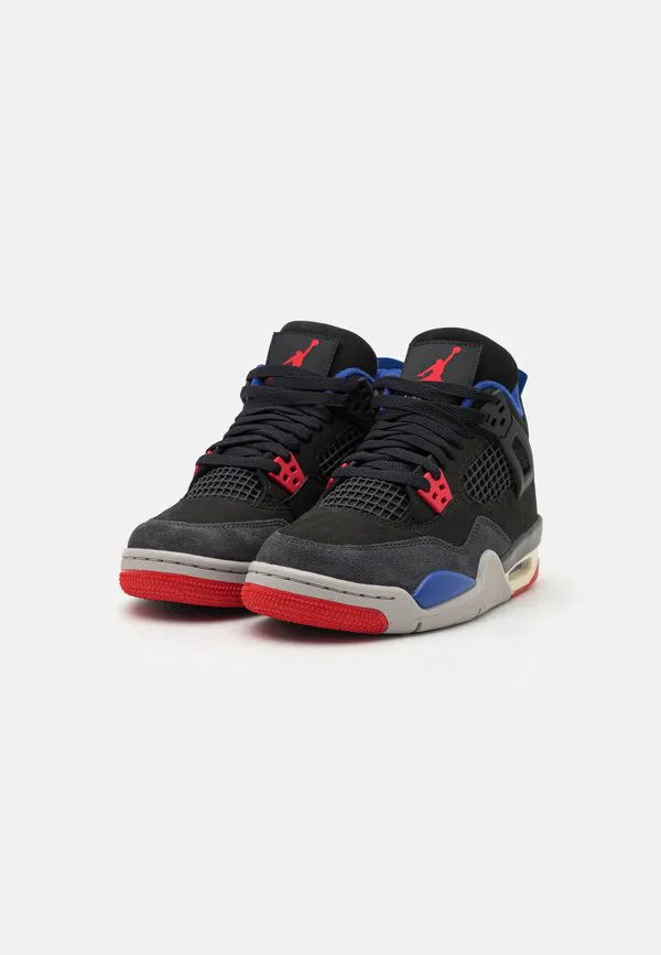 Кроссовки air jordan 4 retro унисекс Jordan, Black/Fire Red/Deep Royal Blue/Dark Smoke Grey/Tech Grey — фото 2