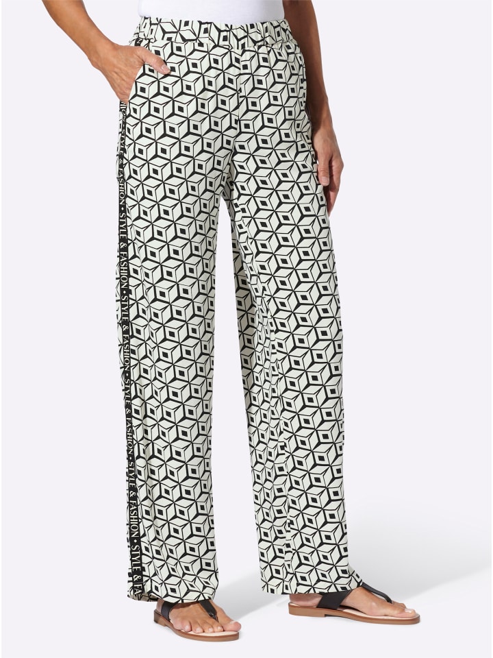 

WITT WEIDEN Брюки с принтом цвета шампанского и черного