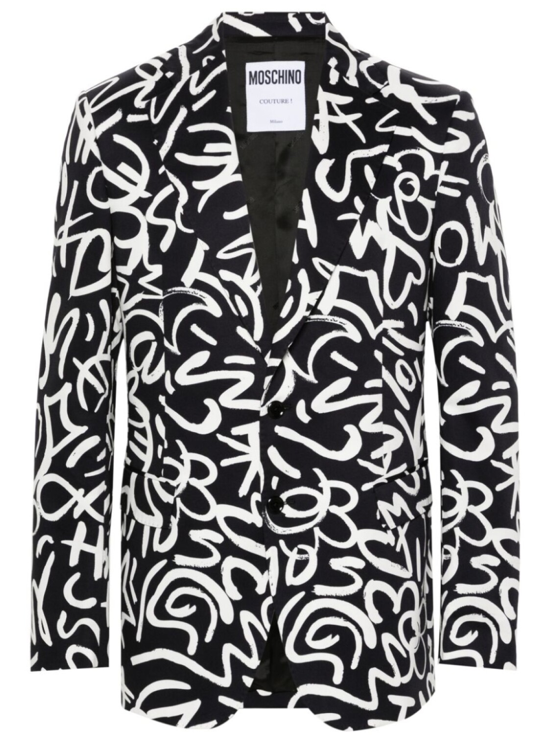 

Moschino блейзер с логотипом, синий