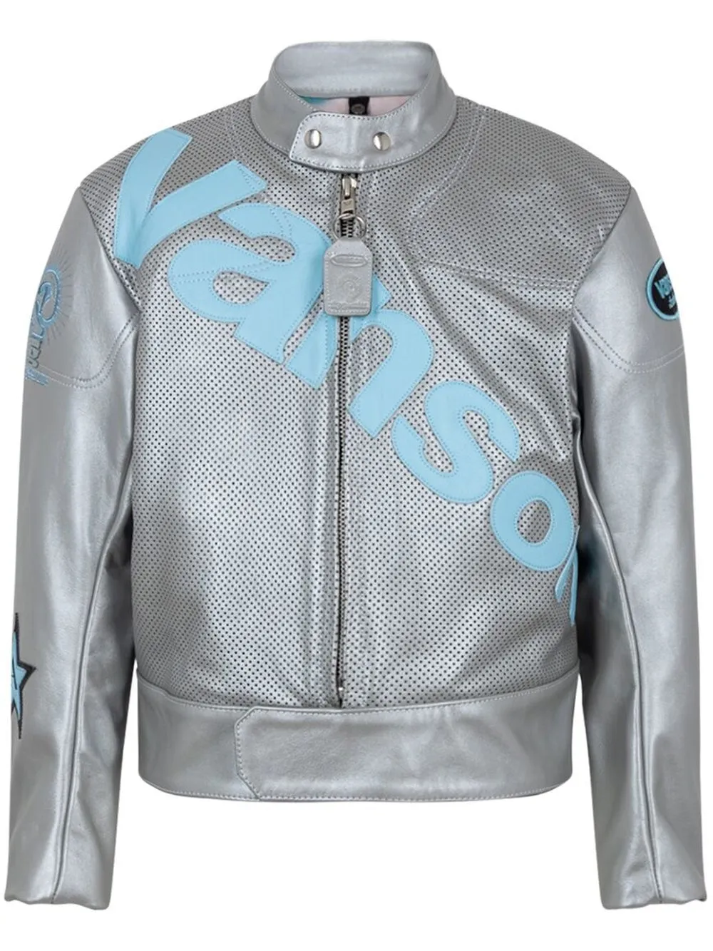 

Куртка Star Manx из коллаборации с Fly Geenius и Aleali May Vanson Leathers, серебряный