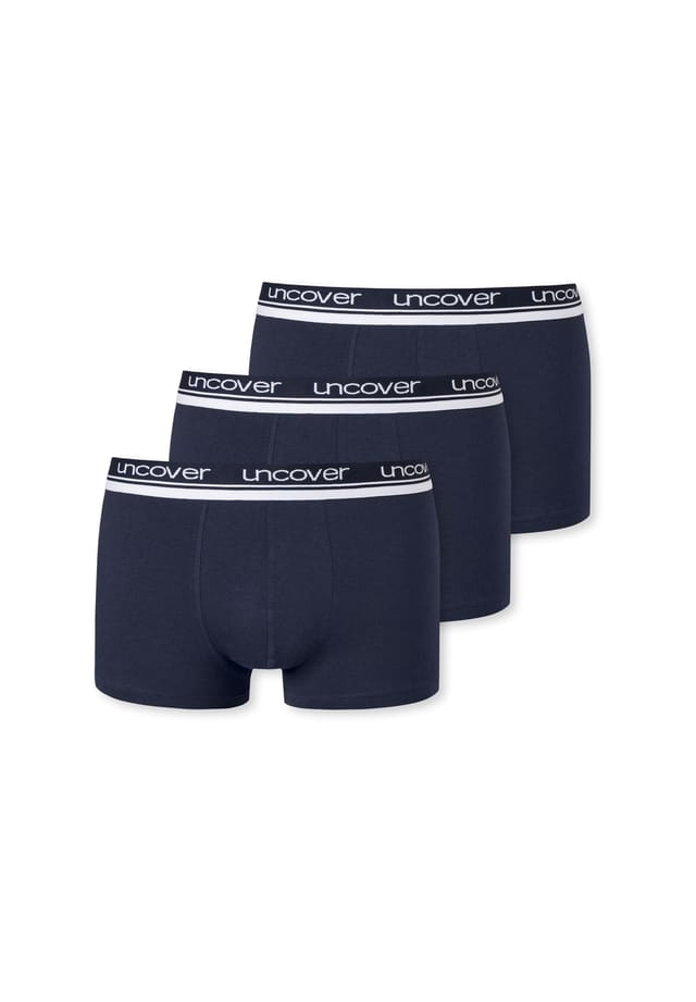 

Комплект из 3 шорт - трусы серии "uncover" s-3xl Uncover By Schiesser, синий