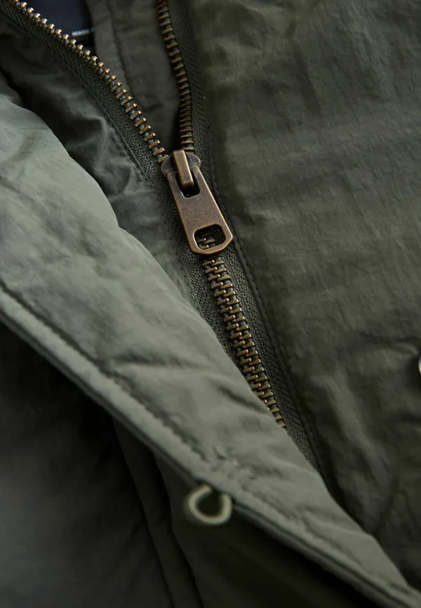 Зимнее пальто стандартного кроя, устойчивое к дождю. Next, Khaki — фото 2