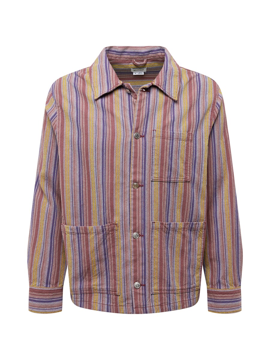 

Повседневная рубашка WEEKDAY Regular fit Button Up Shirt Alan, темно-фиолетовый
