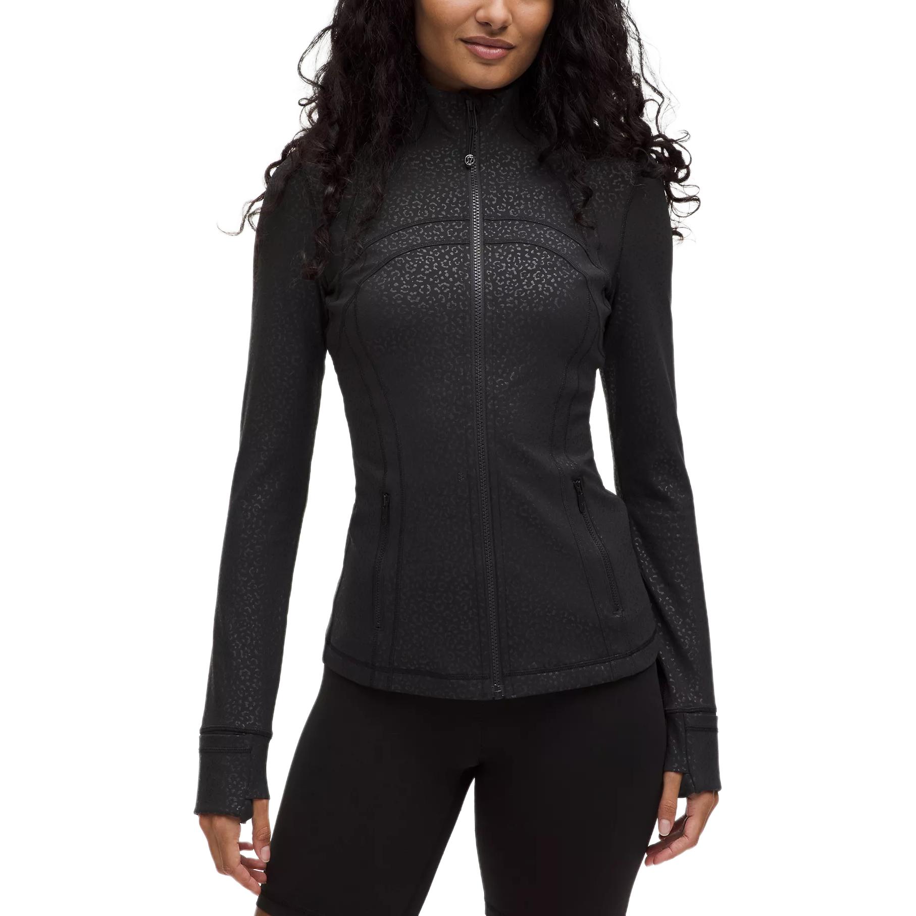 

Lululemon Куртки и пальто SS25 для женщин, леопардовый принт, рельеф с ромашками, цвет black