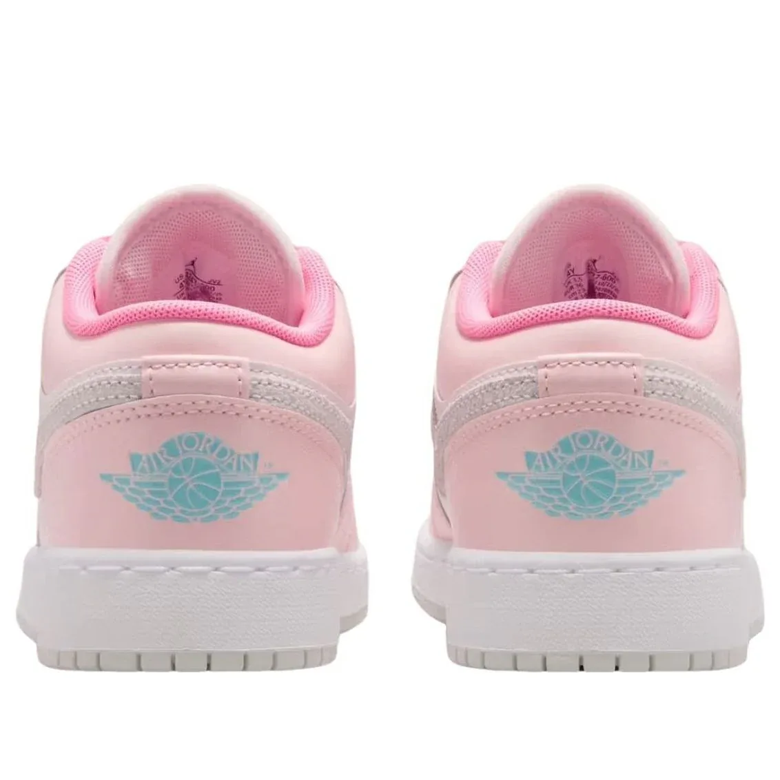 Кроссовки (GS) Air Jordan 1 Low 'Flowers Bloom', розовый — фото 4