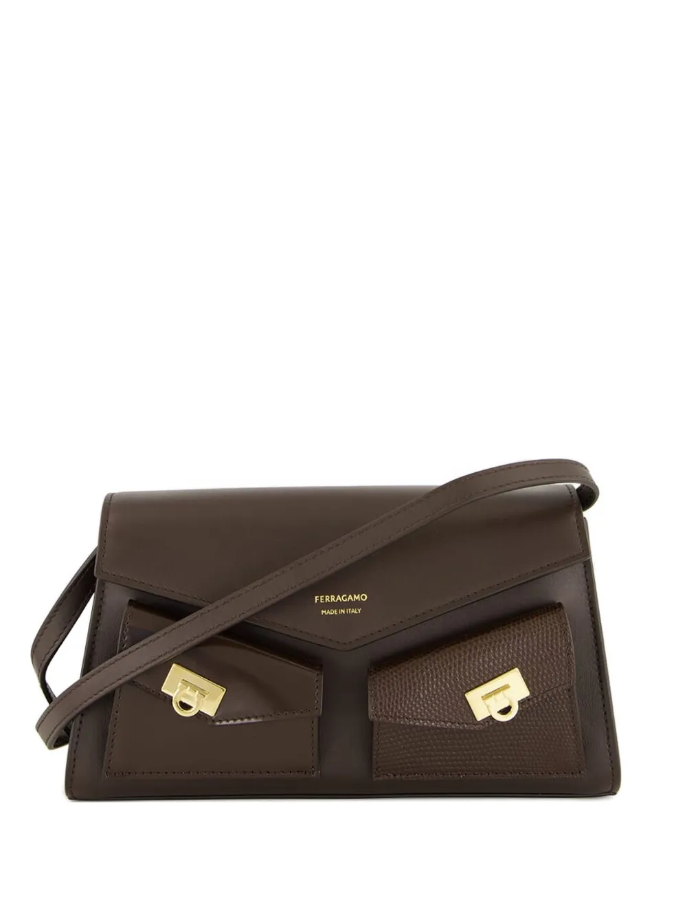 

Мини-сумка через плечо Harley Ferragamo, коричневый
