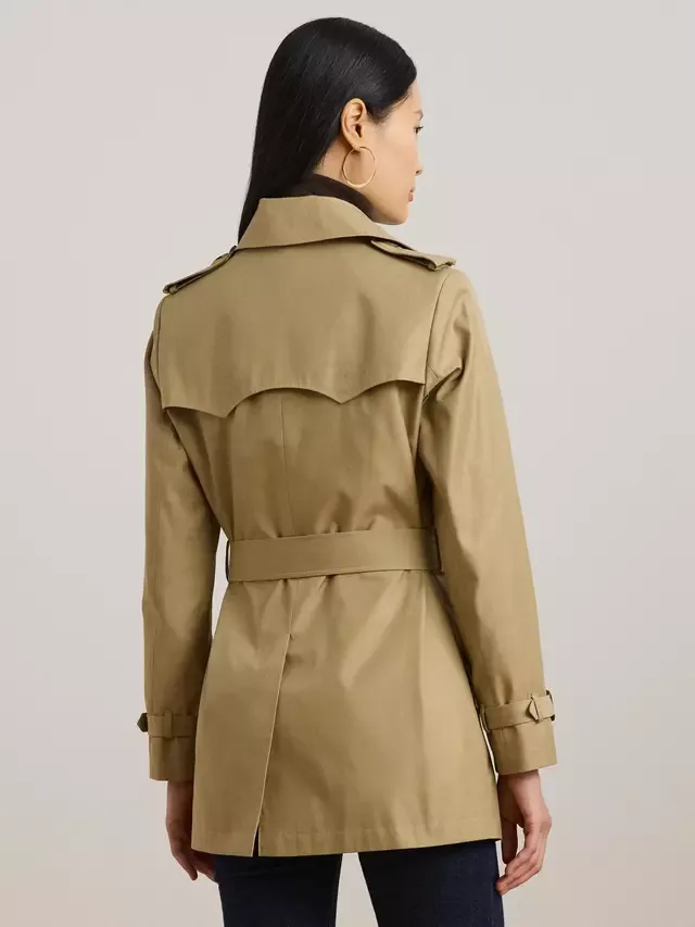 Двубортный тренч Лорен Ralph Lauren, Brown — фото 2