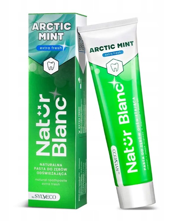 

Sylveco Natur Blanc Натуральная зубная паста освежающая арктическая мята, 100 мл