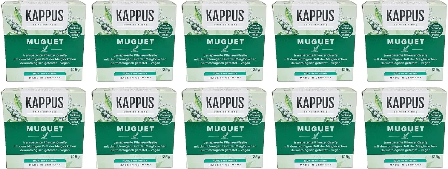 Мыло Kappus Muguet Lily of the Valley, 10 x 125 г Generisch