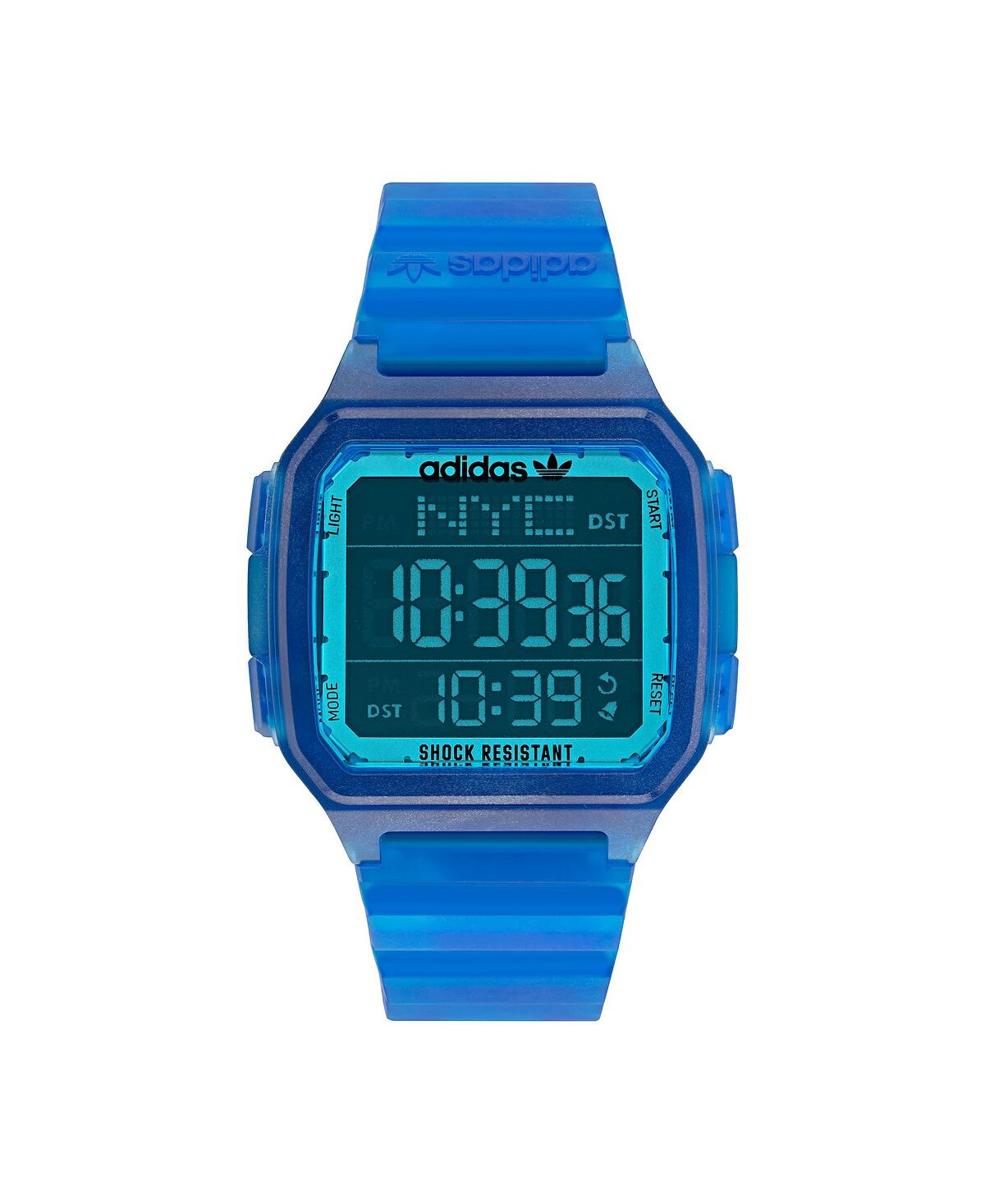 

Часы унисекс Gmt Digital One Gmt с синим полимерным ремешком, 47 мм adidas
