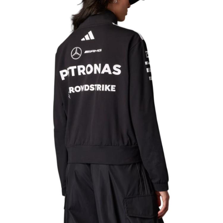 Adidas Толстовка MERCEDES AMG PETRONAS F1 TEAM SS25 Motorsport женская Black/White — фото 4