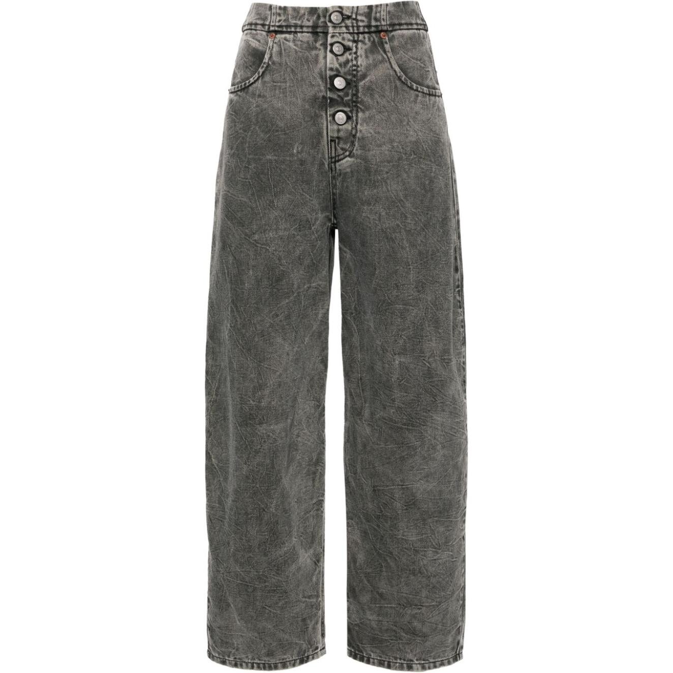 

Джинсы женские Mm6 Maison Margiela с мятым эффектом, серый