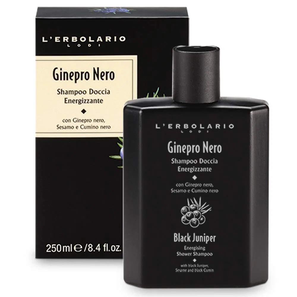 Подарочный набор Erbolario Ginepro Black Duo: шампунь-гель для душа 250 мл + парфюм 15 мл L'Erbolario — фото 3