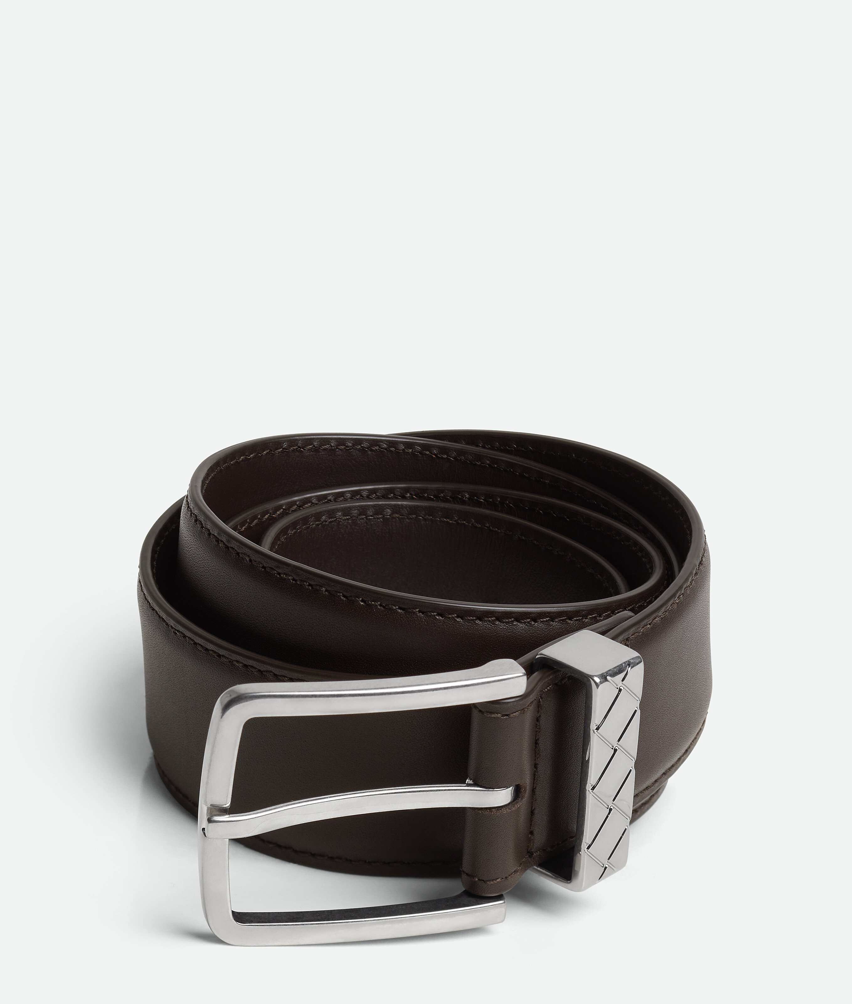 

Ремень с петлями Intreccio Bottega Veneta, карамельный