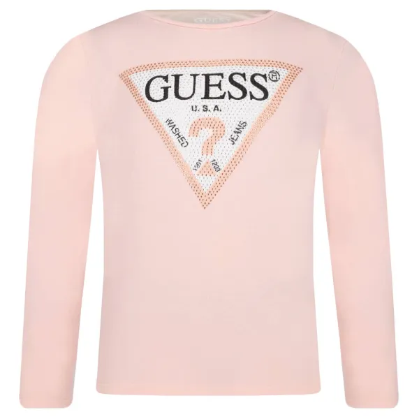 

Блузка стандартного кроя Guess, розовый