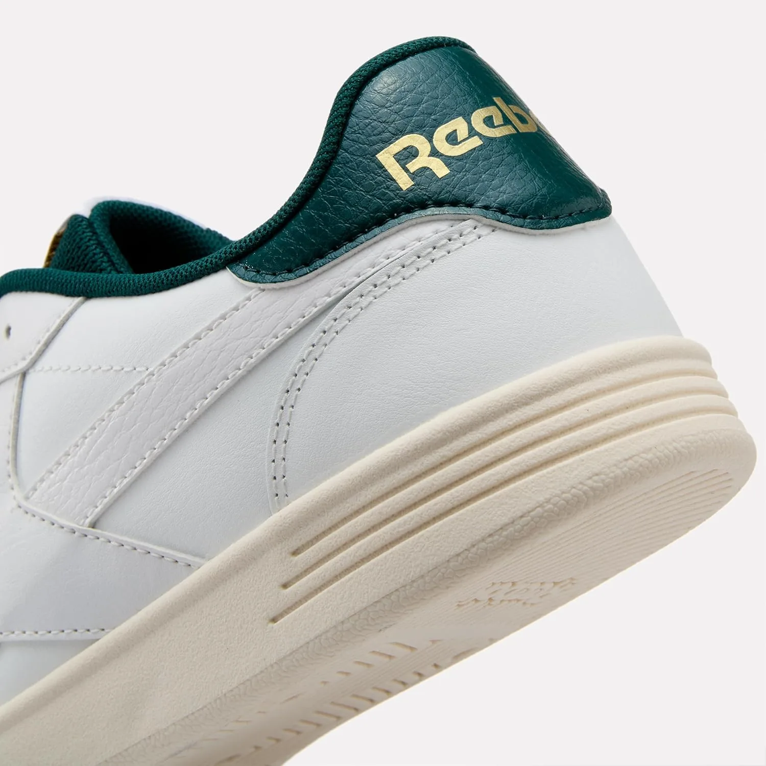 Кроссовки Reebok унисекс Reebok Court Advance, белый/зеленый/золотой — фото 2