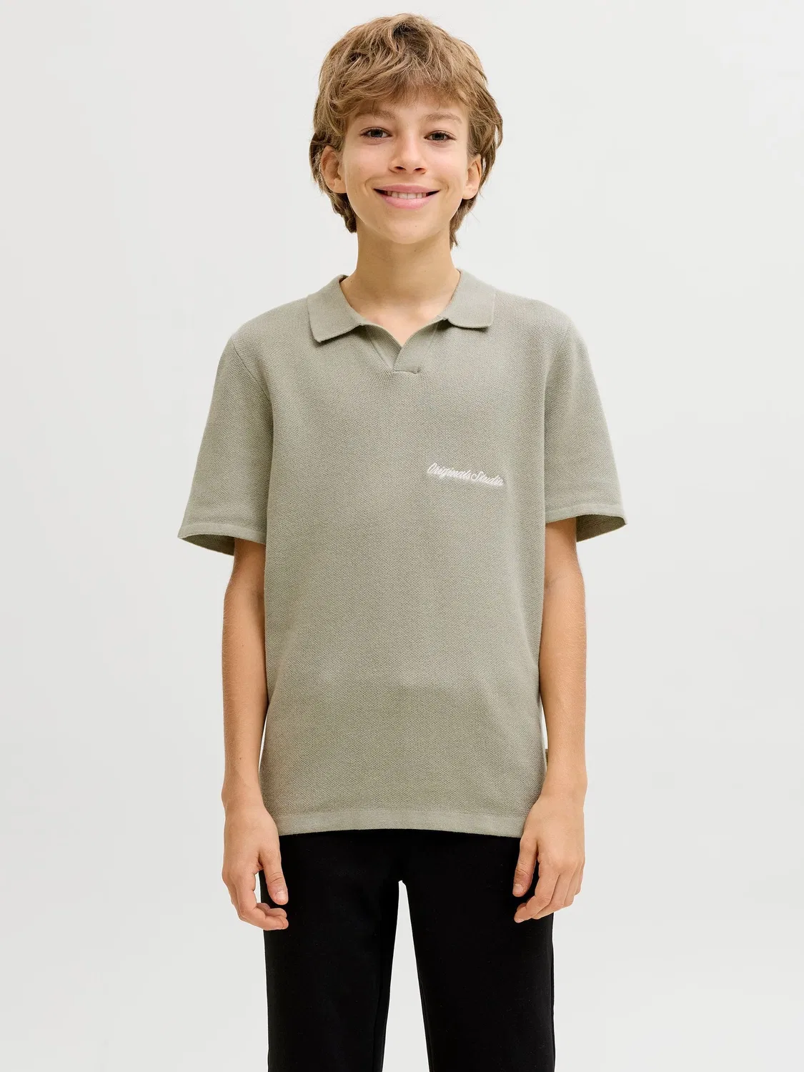 Полочка вязаное JACK & JONES Junior, seagrass — фото 2