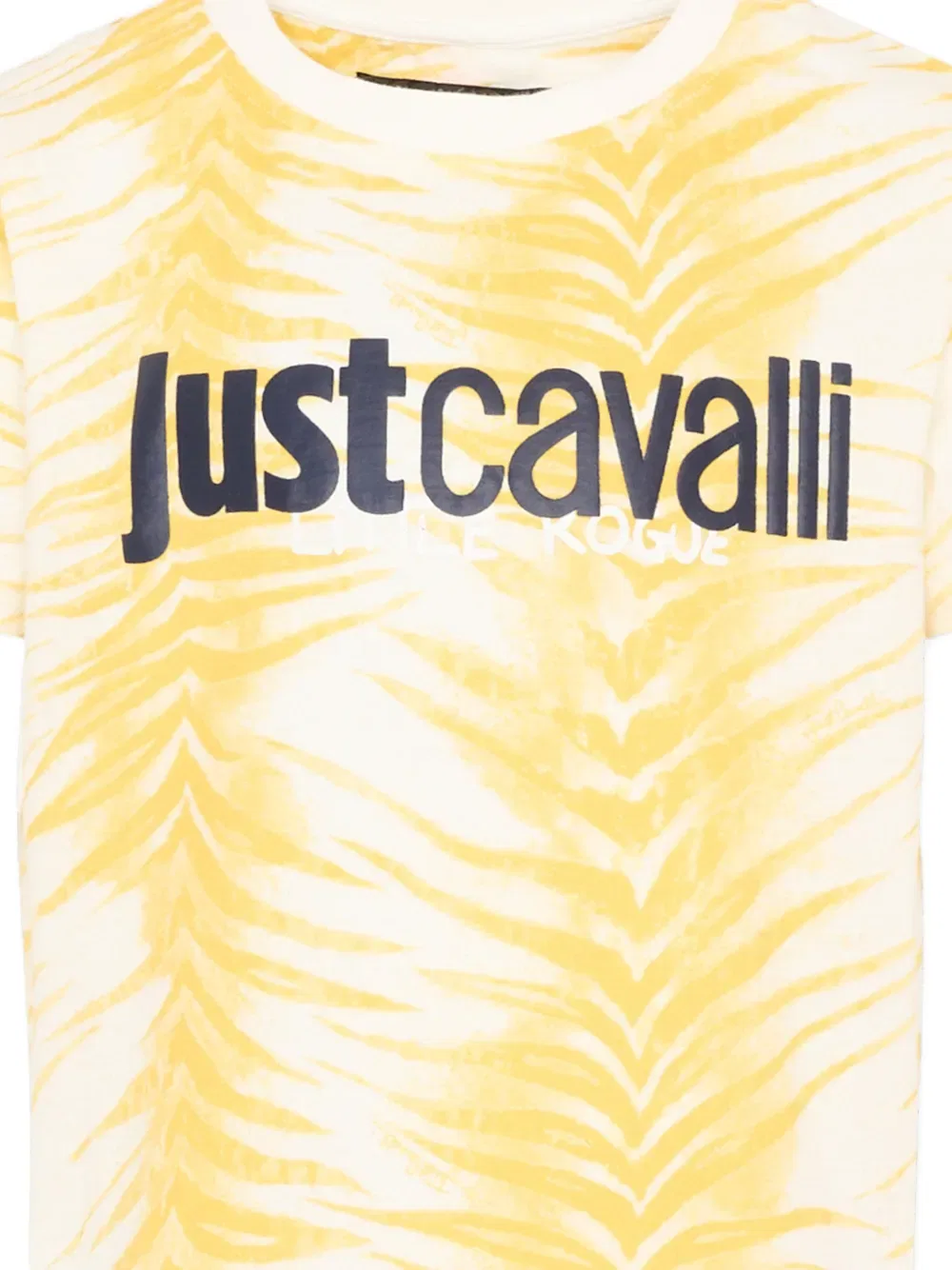 Футболка с зебровым принтом Just Cavalli Kids, желтый — фото 3
