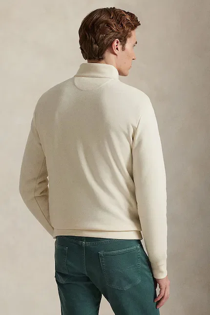 Худи мужское свободный крой Polo Ralph Lauren, бежевый — фото 2