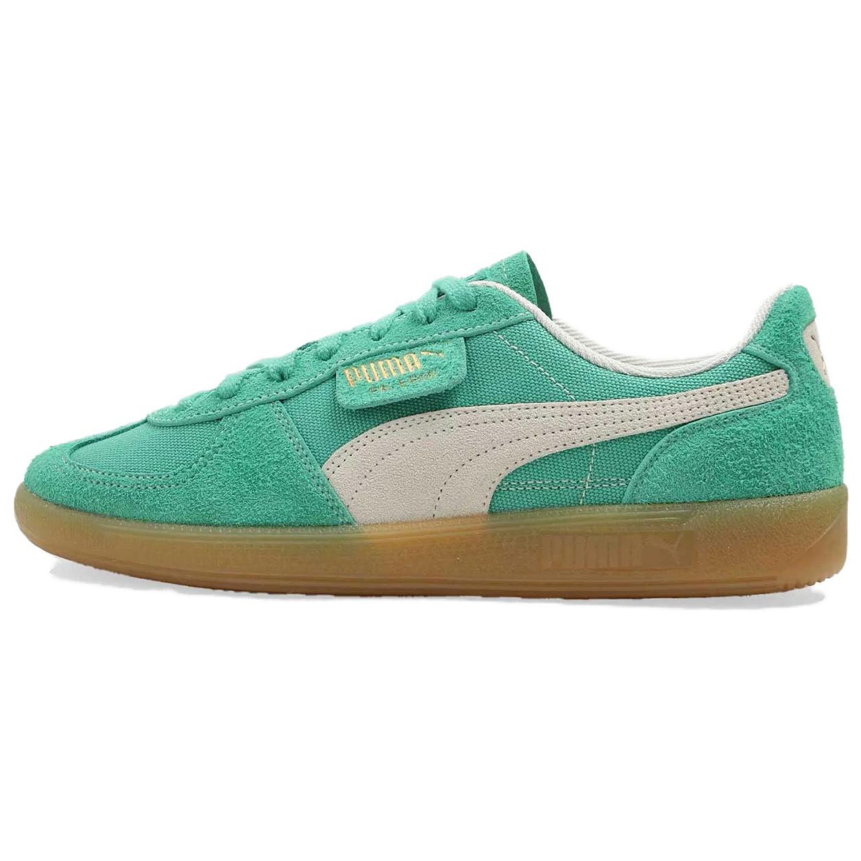 

Кроссовки Puma Palermo Skateboarding Shoes Unisex Low-top Jade Green / Beige, зеленый