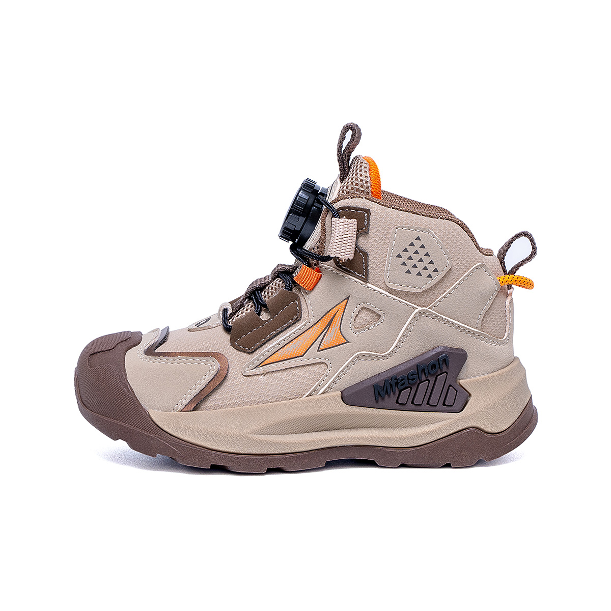 

Нескользящие, противоударные, износостойкие, с высоким берцем, детские кроссовки для активного отдыха ASK, хаки