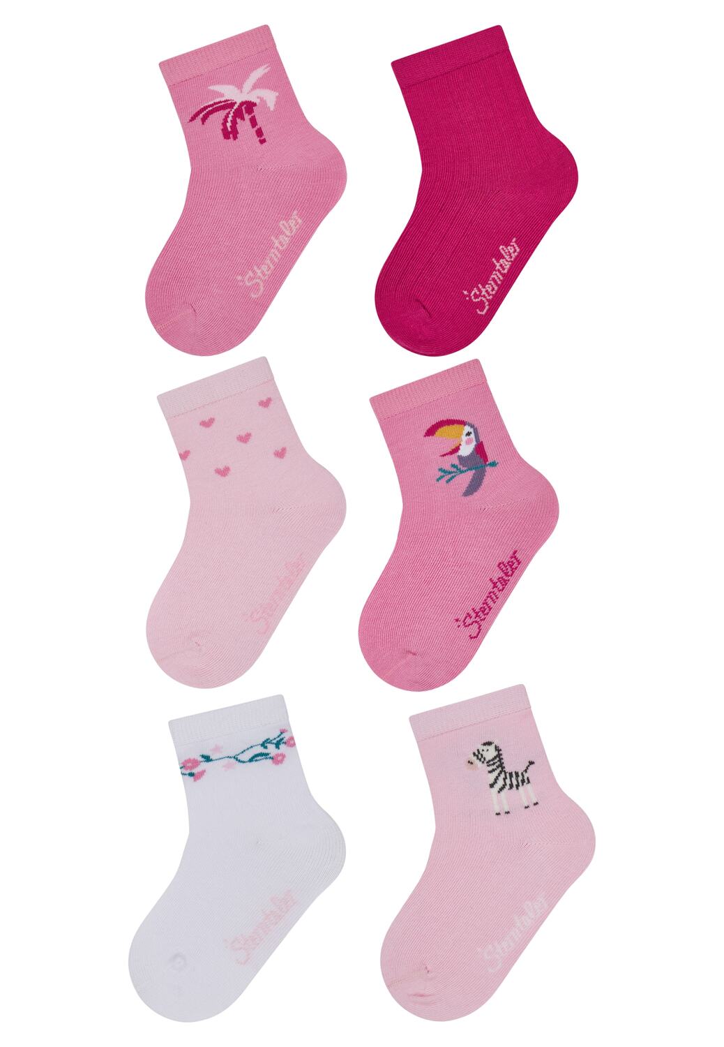 

STERNTALER Носки в цветах Pink, Rose, Light Pink