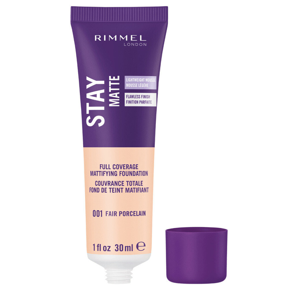 Rimmel, Тональная основа Stay Matte 01 Fair Porcelain Foam — фото 2