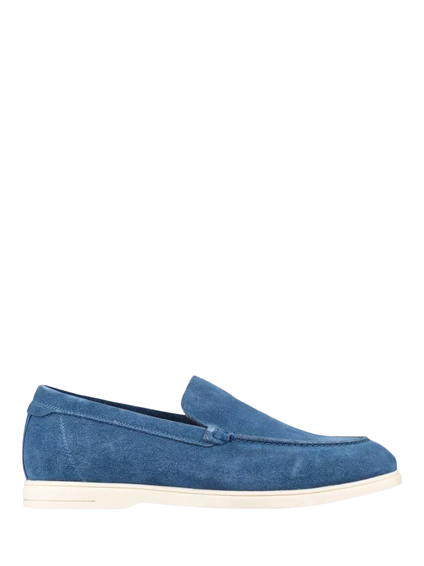 Замшевые лоферы Raiden Jones Bootmaker, Blue Suede