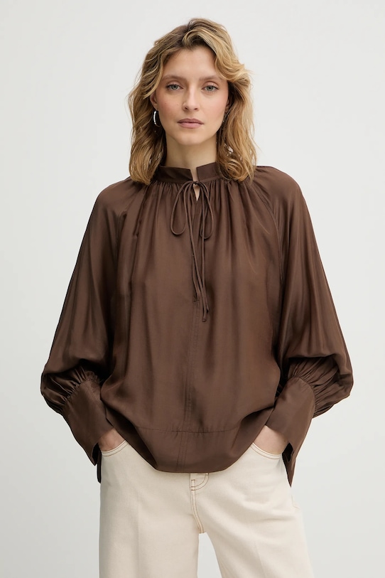 

Шелковая блузка roseberger MUNTHE, коричневый