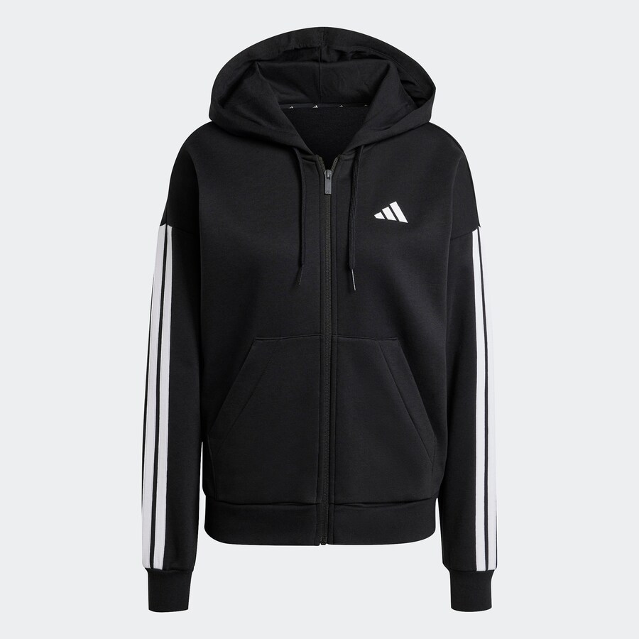 

Спортивная толстовка с капюшоном на молнии ADIDAS SPORTSWEAR, черный